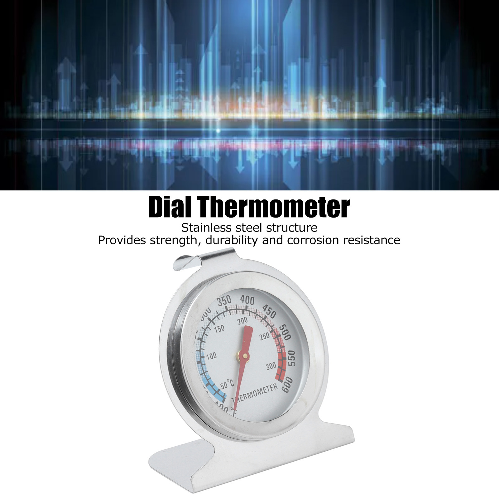 Oven Thermometer Analog - Termometro da Forno in Acciaio Inossidabile