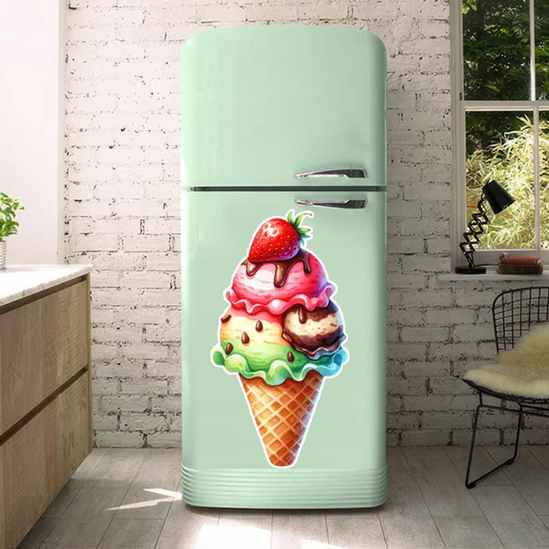 Kitchen Queen - Adesivi murali gelato estivo Decorazione cucina
