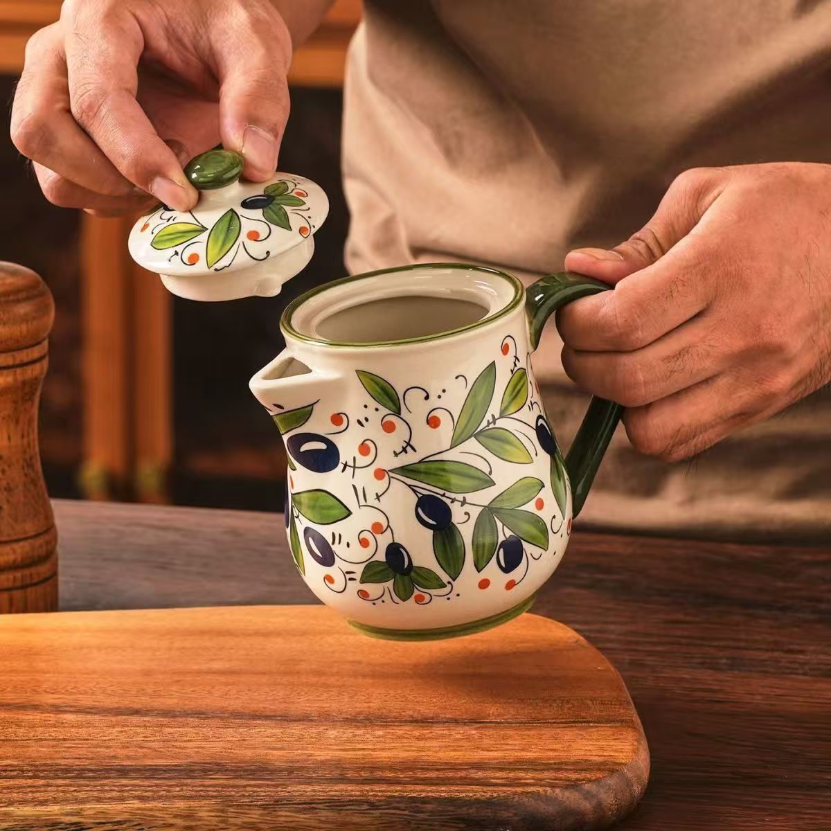 Kitchen Queen - Vaso per olio di fiori in