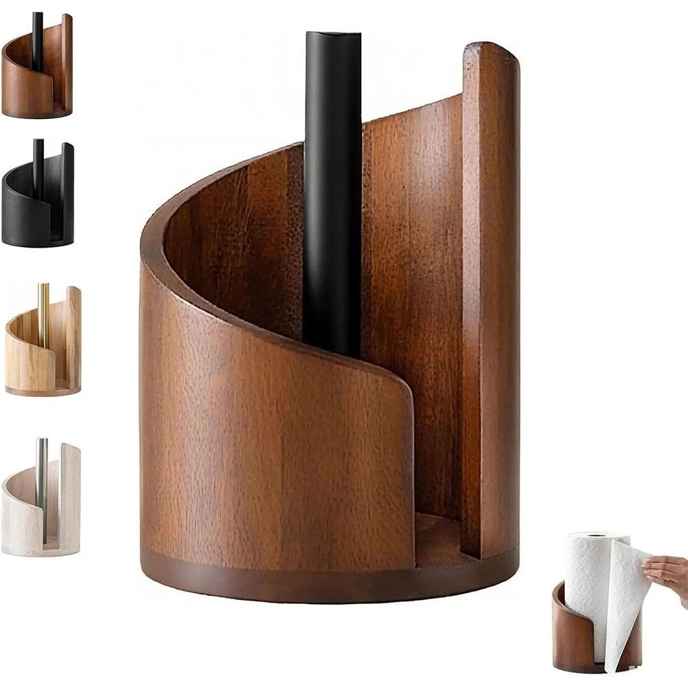 Kitchen Baking Paper Holder - Portarotolo da cucina in legno autoportante