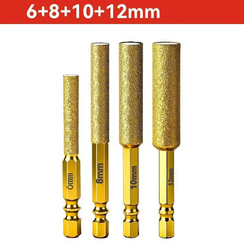 Rolling Pin Marble - Punte diamantate con codolo esagonale per