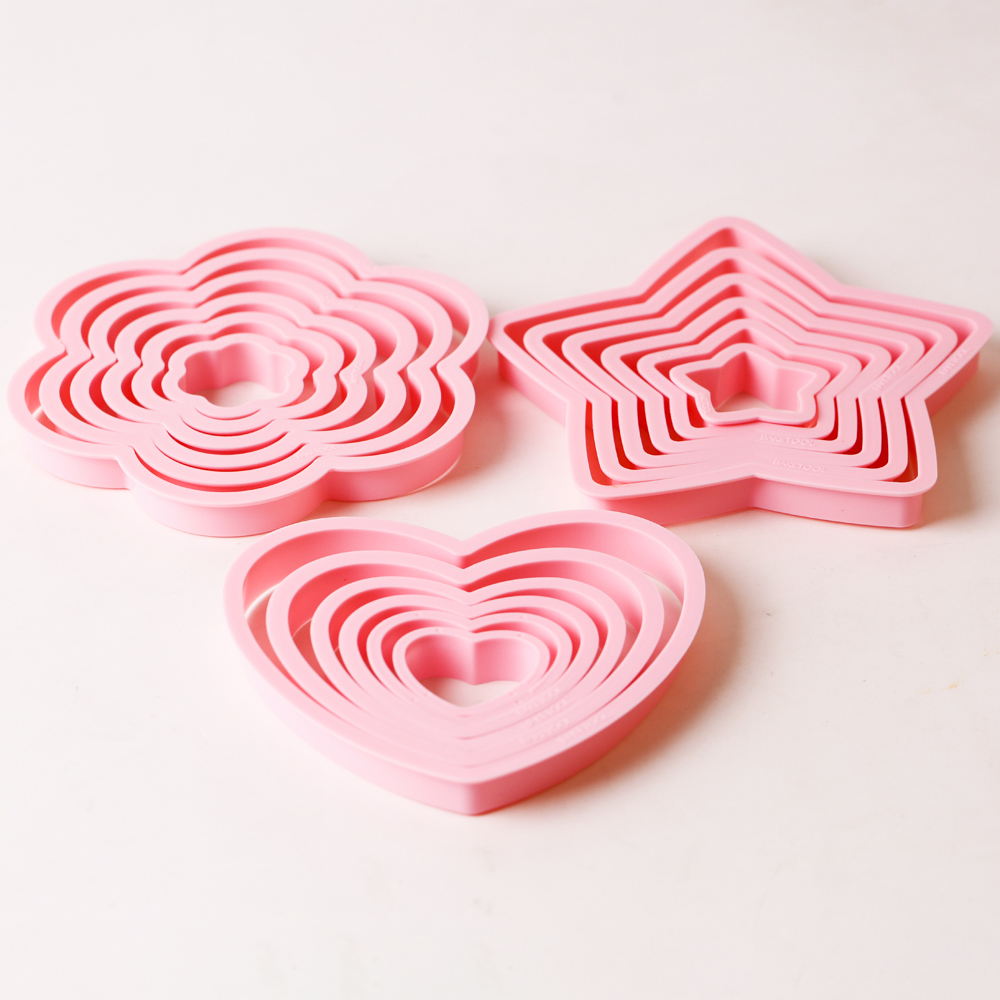 1 set/3 set rosa cuore stella  - Kitchen Baking Set recensione e prezzo