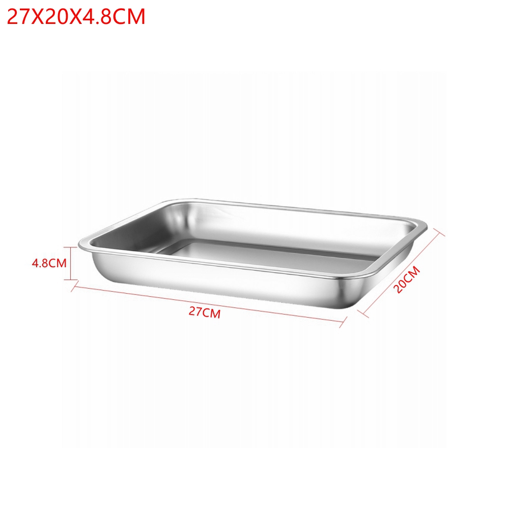 1PCS In Acciaio Inox Cibo Vass - Kitchen Baking Pan Storage recensione e prezzo