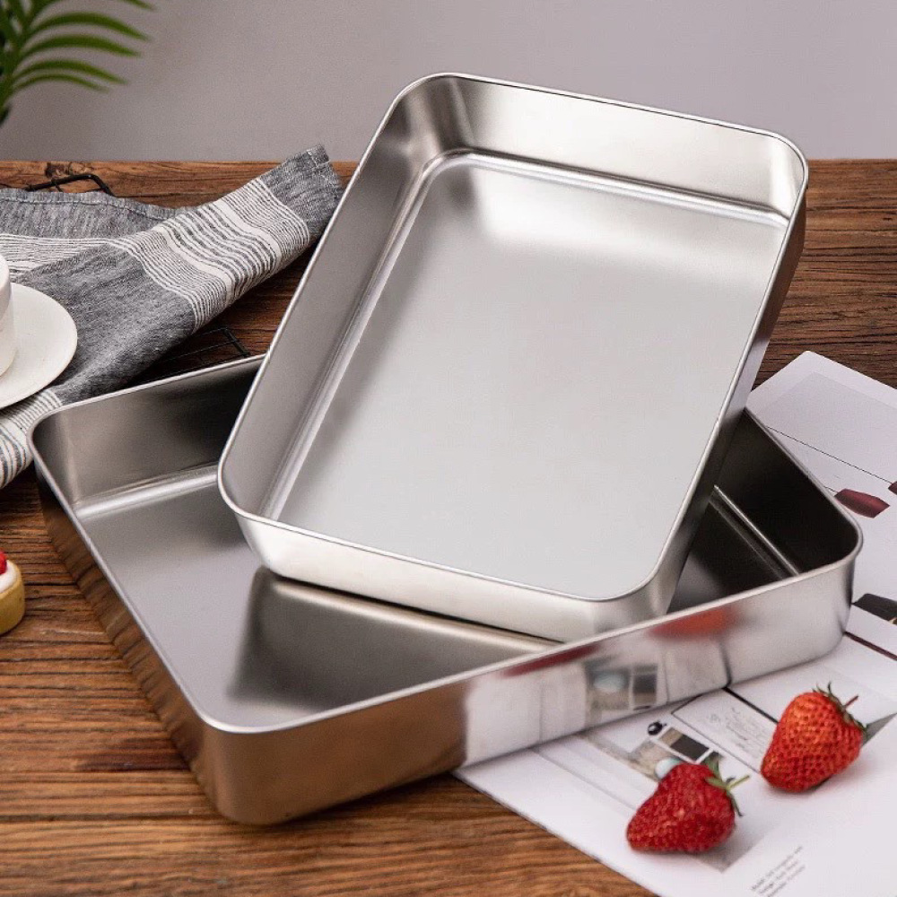 Teglia Rettangolare in Acciaio - Kitchen Baking Pan Storage recensione e prezzo