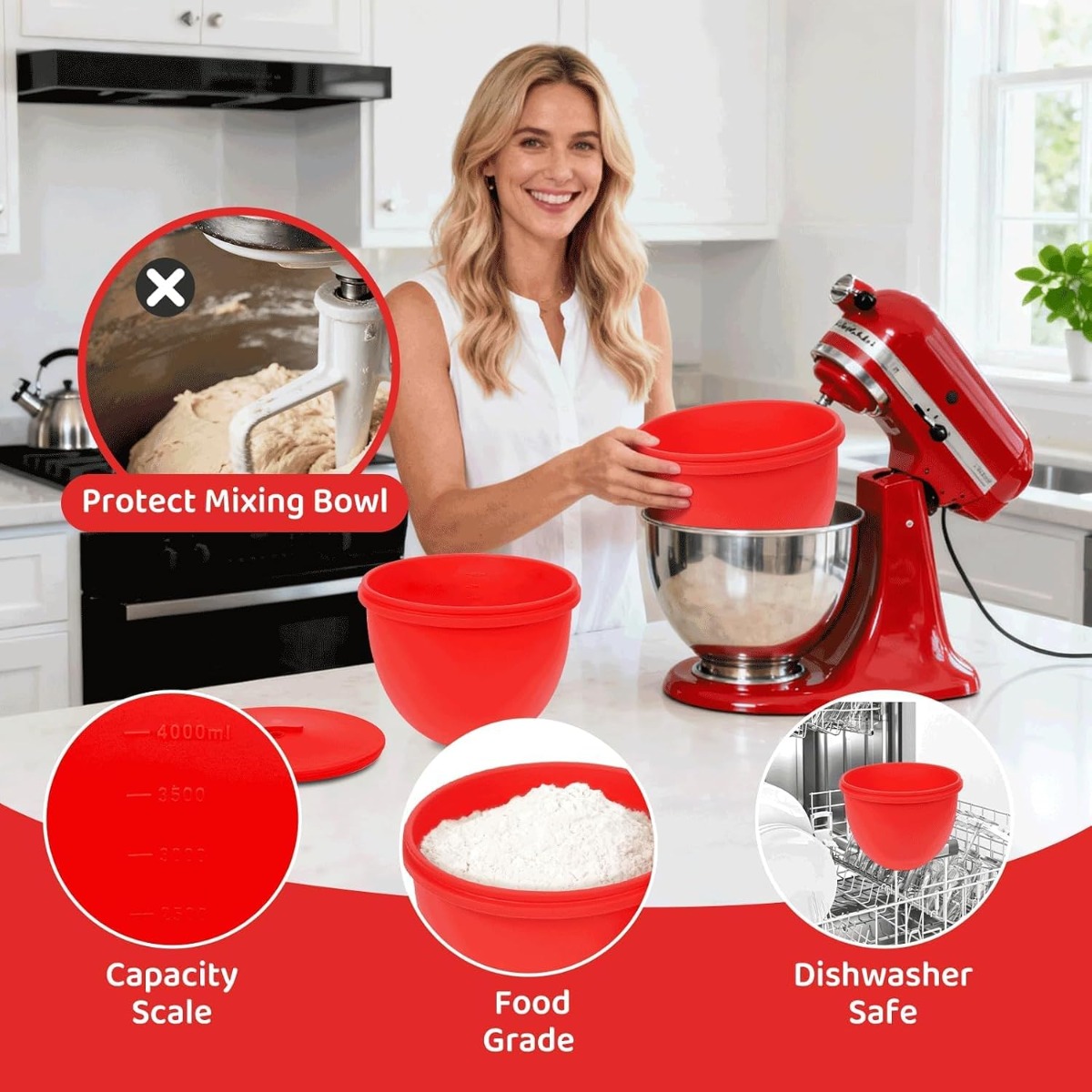 Coperchio in silicone per ciot - Kitchenaid Baking Bowl recensione e prezzo