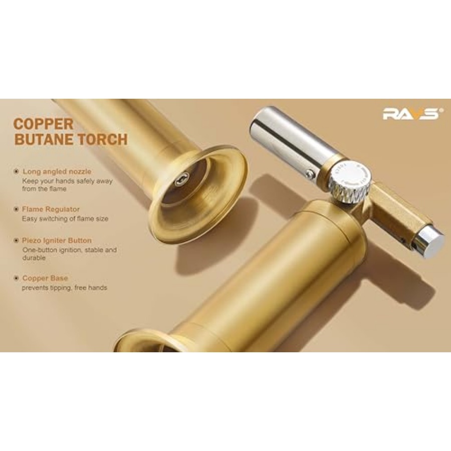 Torcia a Butano in Rame, Ricar - Kitchen Baking Torch recensione e prezzo