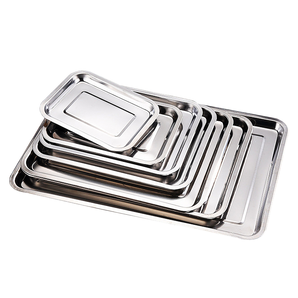1PCS In Acciaio Inox Vassoi Pe - Kitchen Baking Pan Storage recensione e prezzo