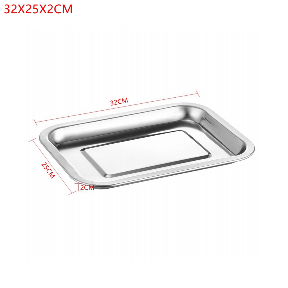 1PCS In Acciaio Inox Vassoi Pe - Kitchen Baking Pan Storage recensione e prezzo