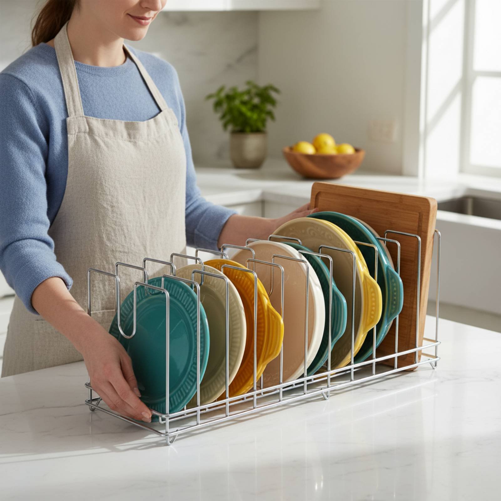 Supporto Salvaspazio per Tegli - Kitchen Baking Pan Storage recensione e prezzo