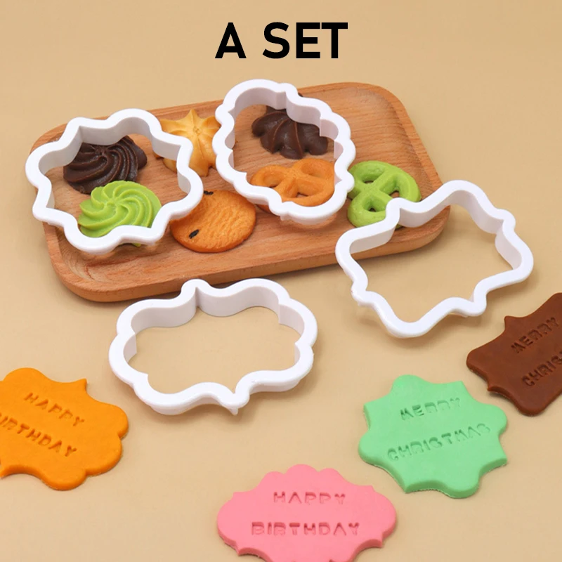 Set di 4 Tagliabiscotti Vintag - Kitchen Baking Tools Names recensione e prezzo